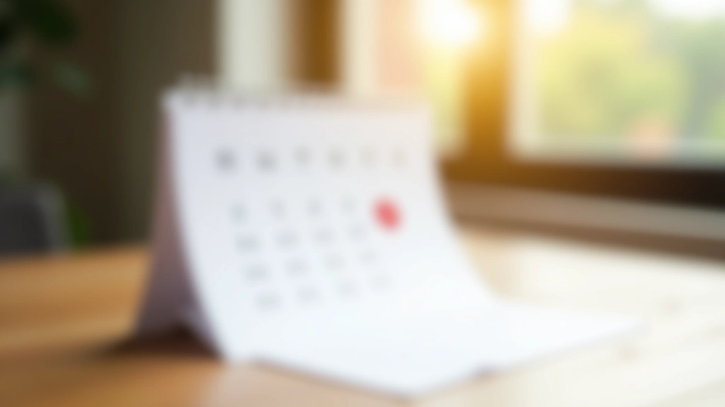 Calendar with 24-hour period highlighted showing day and night transition